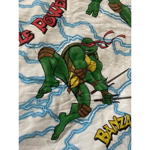 Teenage Mutant Ninja Turtles Twin Flat Sheet 2004 Mirage Studios Cutter Crafters - Picture 4 of 11